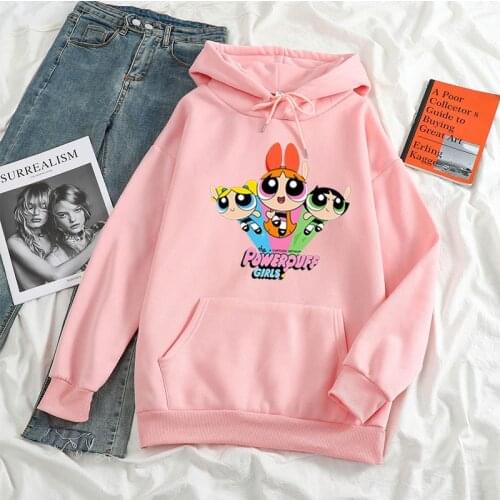 2021 Harajuku Sweatshirt Aesthetic cartoon Girls Craig MacCracken Main Theme End Theme buttercup power puff aesthetic bellota la