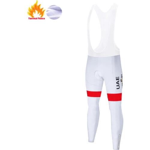 2021 de france team UAE champion pantalon ciclismo Winter pantaloni ciclista Men 20D gel pad bike team winter bicycle pants