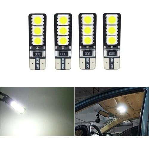 4x Canbus T10 194 168 W5W 5050 LED Car Interior Bulbs White for Nissan Patrol Versa Qashqai Sylphy Livina Teana kia rio k2 ceed
