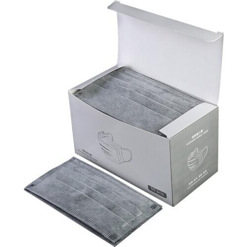 50pcs/Box Disposable Mask 3 Layer Non-woven Filter Mask Unisex Protection Fabric Mouth Mask Adult Breathable Face Mouth Mask