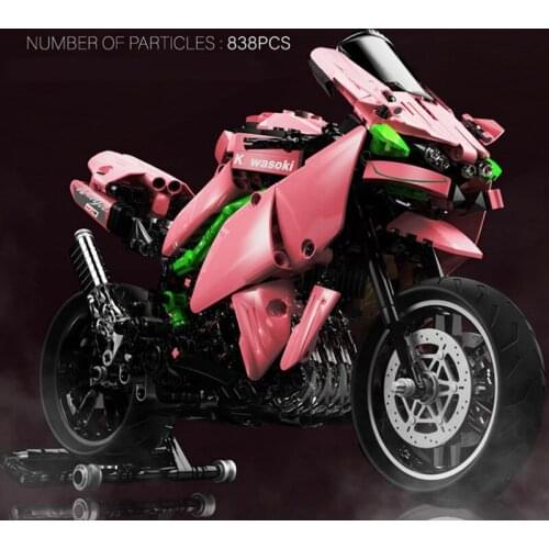 838pcs City Off-road Motorbike Model Building Blocks High-Tech Racing Car Motorcycle MOC Bricks Gifts Toys for Children