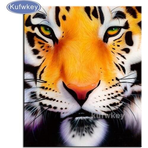 Full Square/Round Drill 5D DIY Diamond Painting animals"tiger head" Embroidery Cross Stitch 5D Home Decor Gift