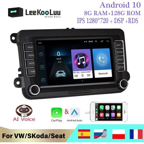 LeeKooLuu 2 Din Car Radio Multimedia Player GPS for Volkswagen VW golf passat b6 T5 Touran polo sedan Tiguan jetta Android Radio