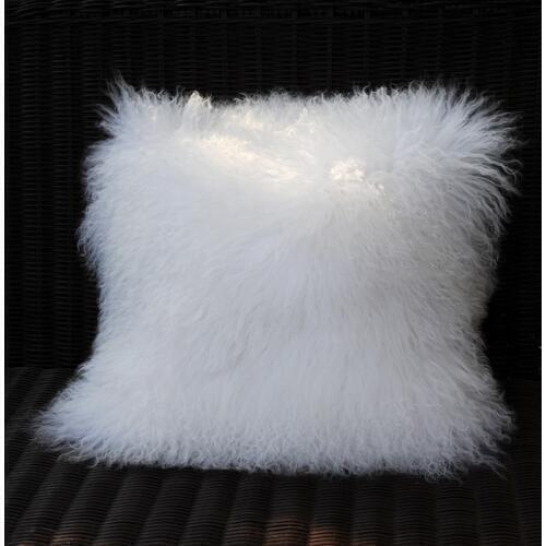 Free Shipping CX-D-04B Sofa Bed Home Car Room Home Dec Real Mongolian Lamb Fur Cushion Cover Case Pillow Cover