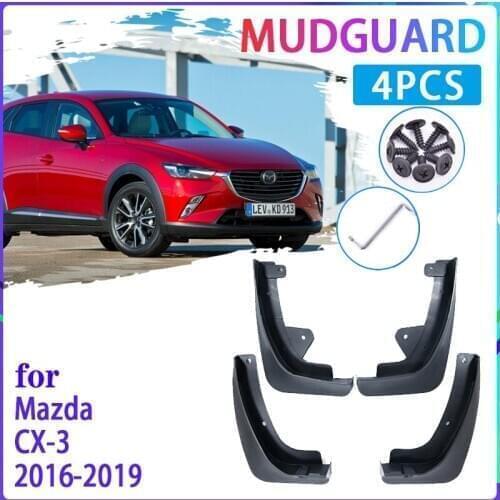 Car Mud Flaps for Mazda CX-3 2016~2019 CX3 CX 3 2017 2018 Mudguard Splash Guards Fender Mudflaps Auto Accessories