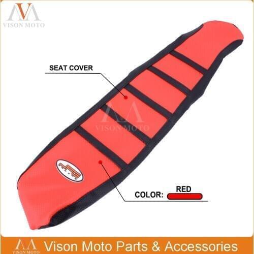 Pro Ribbed Red Gripper Soft Seat Cover For Honda CRF150R 2007-2017 2017 Motorcycle Enduro Offroad