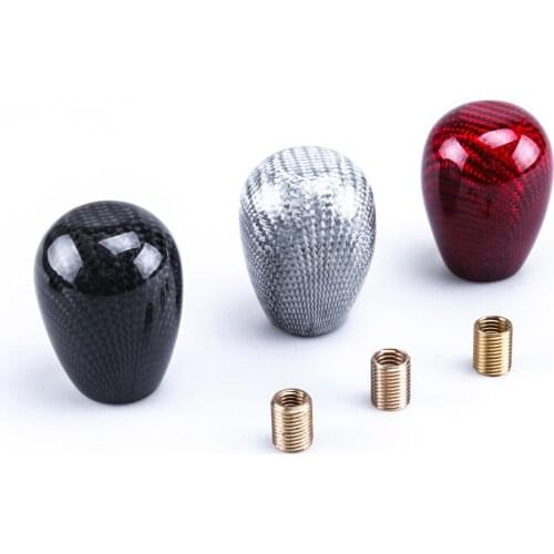 Car Modification Parts Oval Gear Head Carbon Grain Carbon Fibre Gear Shifting Device File Head