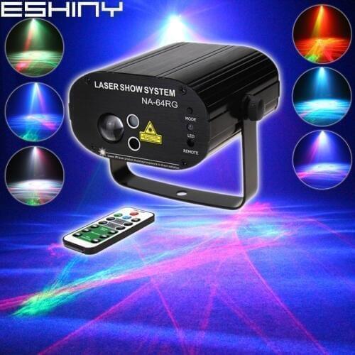 ESHINY MINI R&G Laser Dream Patterns Aurora Water Galaxy Sky Effect RGB LED DJ Family Party Xmas Bar Dance Stage Light N7T212