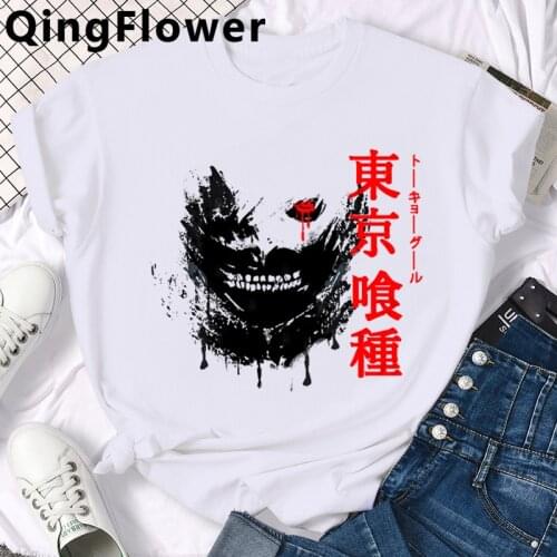 Anime Tokyo Ghoul Manga Kaneki Ken t-shirt clothes men japanese graphic tees 2021 clothes t-shirt streetwear graphic tees women