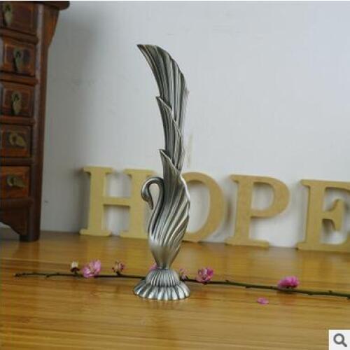 H21cm european classical tabletop metal vase retro decorative-vases wedding decoration vase for home decor HP037