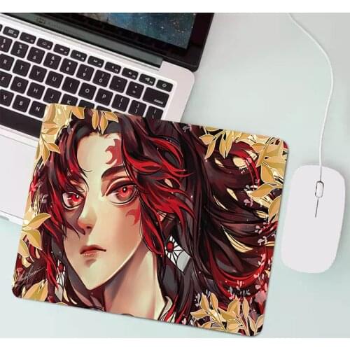 Demon Slayer Kimetsu no Yaiba Mouse Pad Anime Gamers Decoracion Small 18X22 Keyboard Desk Mat Speed Gaming Accessories Mousepad