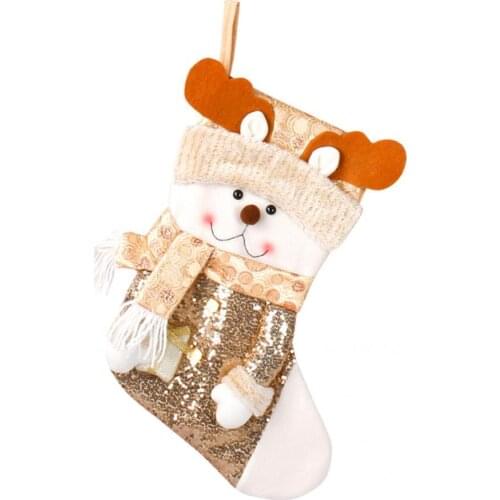 Lightweight Modern Christmas Hanging Stockings Easy to Use 3D Plush Socks Fine Workmanship for Garden
