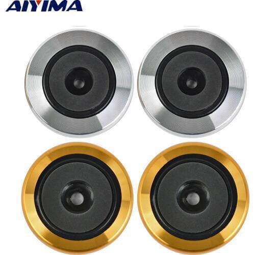 AIYIMA 4Pcs Mini Amplifiers Aluminum Speaker Foot Pads DIY For Decoder Audio Speakers Computer Chassis Vibration Damping Feets
