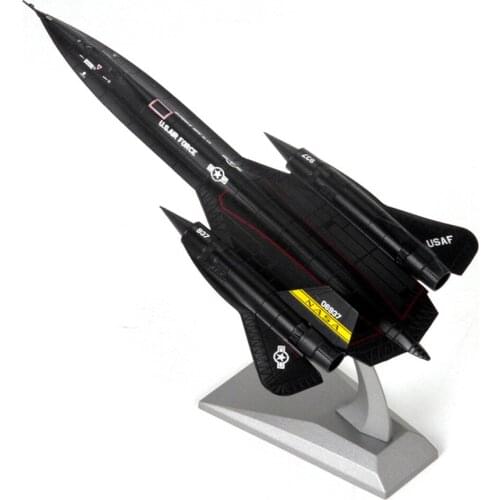 1/144 Scale Strategic Reconnaissance Aircraft SR-71 US Air Force SR71 Blackbird Model Fighter Model for Collection Decoration