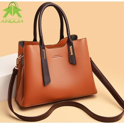 Fashion Female High Capacity Handbag Designer PU Leather Shoulder Bags 2021 New High Quality Simplicity Womens Messenger Bag