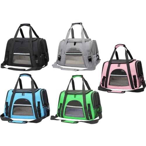 Soft Pet Dog Cat Carrier Backpack Mesh Carrying Bag Collapsible Breathable
