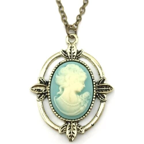 New Euro Luxury style Bronze cameo hot fashion necklace