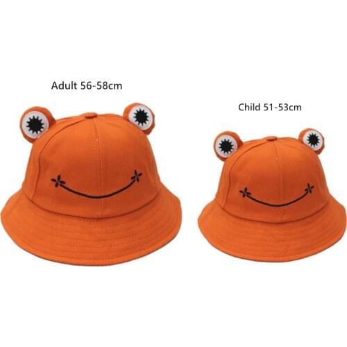 Bucket hat frog adult children hat frog fisherman hat sun hat children fedora hat big eyes frog hat hot style