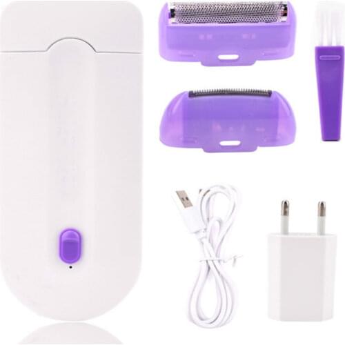 2 In 1 Rechargeable Electric Epilator Women Painless Hair Removal Laser Epilator Device Instant Sensor Light Shaver Dropshipping