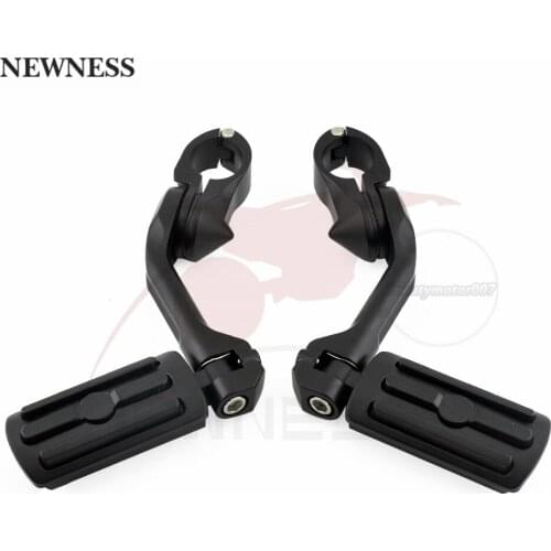 Motorcycle 1-1/4" 32mm Foot Rests Footpeg Long Angled Highway Engine Guard For Harley Electra Glide Road Glide 1200 883