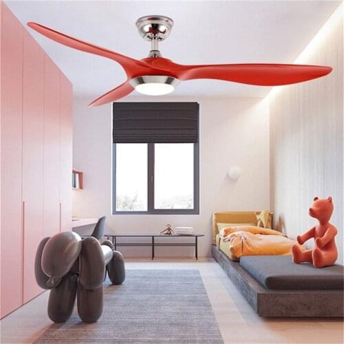 ORY Ceiling Fan Light With Remote Control 3 Colors LED 220V 110V Modern Decorative For Home Living Room Dining Room Restaurant