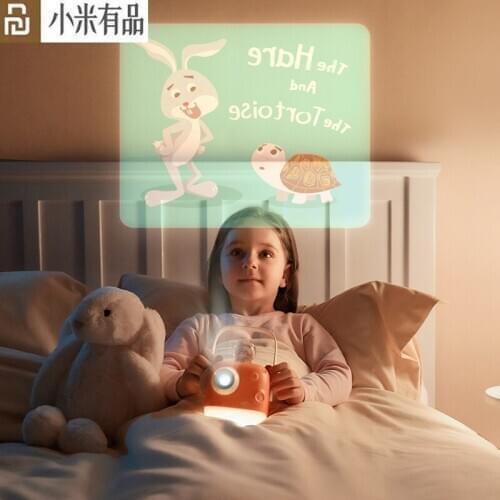 Youpin Zzzmoon Children Projection Light Early Education Projector Mini Luminous Projection Lamp Bedtime Story Machine Lamp