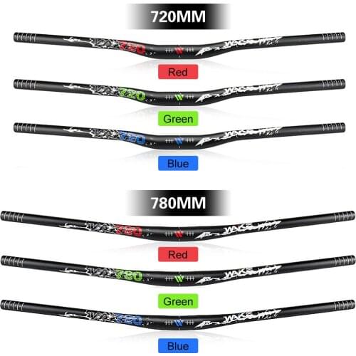 WAKE Mountain Bike Handlebar 31.8*780mm/720 mm Bicycle Ultra Long Bar Aluminum Alloy Riser Handlebars Mtb Bike Parts