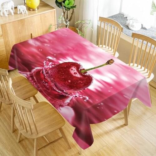 Tropical fruit Table Cloth Oxford Print Waterproof Oilproof Home Rectangular Party Table Cover 100X140cm/140X250cm