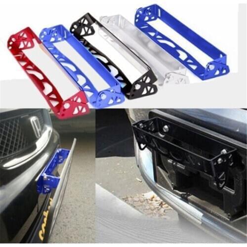 Universal Aluminum Car Adjustable Rotating Car License Plate Frame Holder Solid License Plates Frames
