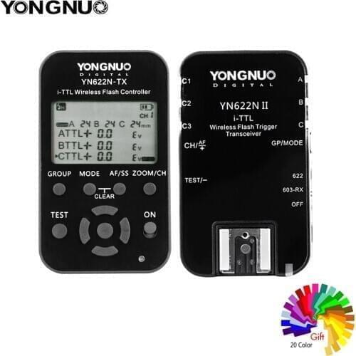 Yongnuo YN622N II YN622N-Kit Wireless TTL HSS Flash Trigger Set Transmitter + Receivers for Nikon DSLR Camera