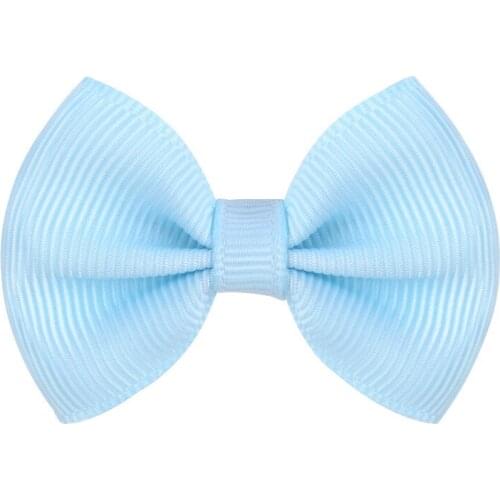 100 pcs/lot, New 1.3 Inch Solid Bow knot With Metal Clip Sweet Gift For Girl Children Cute Small Hairpins Kids Hair Accessories