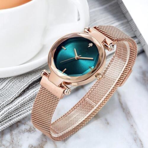 Womens Watches Magnetic Watch Rose Gold Bracelet Wristwatches Clock Relogio Feminino Female Ladies Watches Women Reloj Mujer