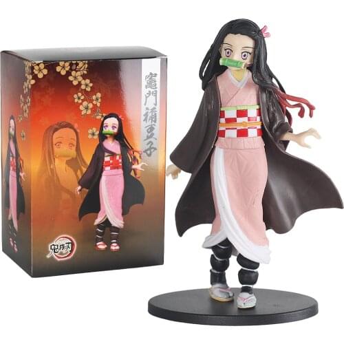 1PC Anime Demon Slayer Figure Kimetsu No Yaiba Action Figure Kamado Tanjirou Nezuko PVC Model Toys Gift Zenitsu Figurine Inosuke