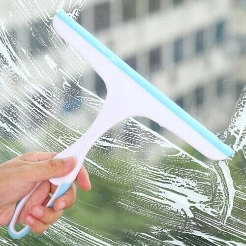 1pc Soft Glass Scraper Cleaning Brush Glass Wiper Window Clean Shave Car Window Cleaner Household Cleaning Brushes