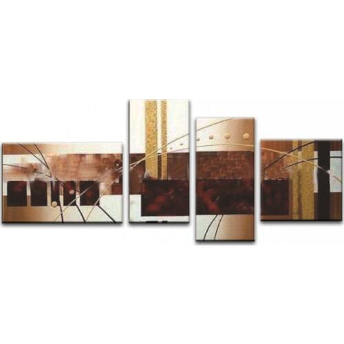 100% hand-painted oil painting Home decoration painting wall art abstract oil painting on canvas 4pcs/set DM-0257918