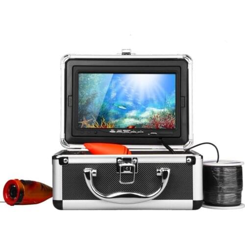 1000TVL fish finder Camera 12 Pcs White LED 7" TFT Color LCD Underwater Ice Video Fishing Camera Metal Case 15M Cable