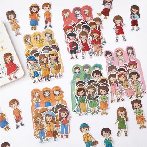 12packs/LOT love dressing notes series stationery sticker Creative decoration DIY paper sticker