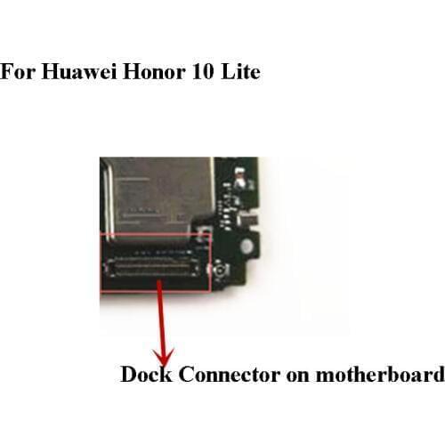 2PCS Dock Connector Micro USB Charging Port FPC connector For Huawei Honor 10 Lite 10lite logic on motherboard mainboard