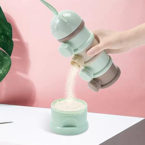 3/4 Layers Baby Milk Powder Formula Dispenser Formula Container For Travel Non-spill Stackable Baby Snack Storage Container