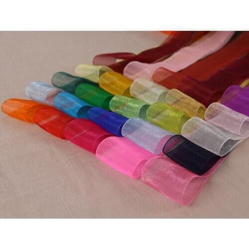 3mm Cheap Organza Ribbon (20 Meters/lot) Decorative Gift Packing Wedding Crafts Christmas Gift Wrap Handmade DIY Material
