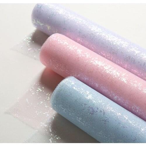 5Yards Bling Shine Mesh Flower Wrapping Paper DIY Flowers Bouquet Wrapping Paper Gift Box Wrapping Paper Florists Supplies