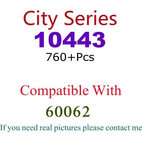 760Pcs 10443 Building Block Toy City Series 60062 Assembled Building Block Childrens Toy Gifts