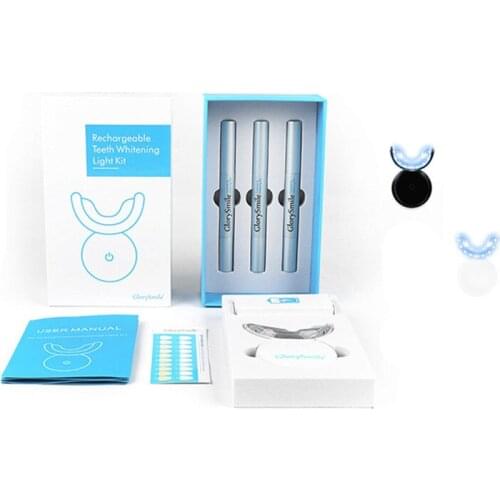 Wireless Teeth Whitening Kit With LED Light Dental Gel Pen Bleach Whitener Carbamide Peroxide Remove Tooth Stains Instrument