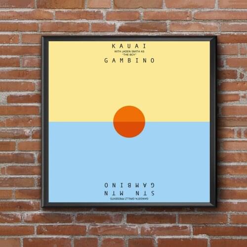 Childish Gambino Kauai Music Album Cover Poster Music Singer Star Canvas Poster Wall Painting Home Decoration ( No Frame )