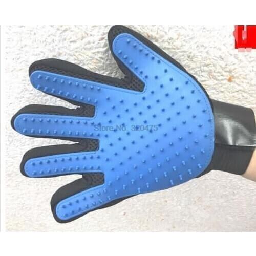 By dhl 100pcs Pet Cleaning Massage Grooming Comb Hair Cleaning Brush Washing Cleaning Massage Glove