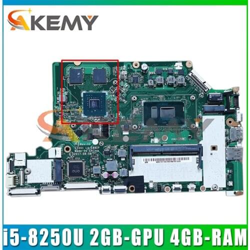 For Acer A515-51G N17C4 A615-51G A315-53G Laptop motherboard C5V01 LA-E892P With i5-8250U CPU 2GB-GPU 4GB-RAM 100% Fully Tested