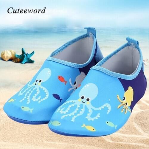 Indoor Baby Shoes Floor Socks Soft Breathable Anti-slip Childrens Home Shoes Outdoor Kids Beach Shoes Boys Girls Swimming Shoes