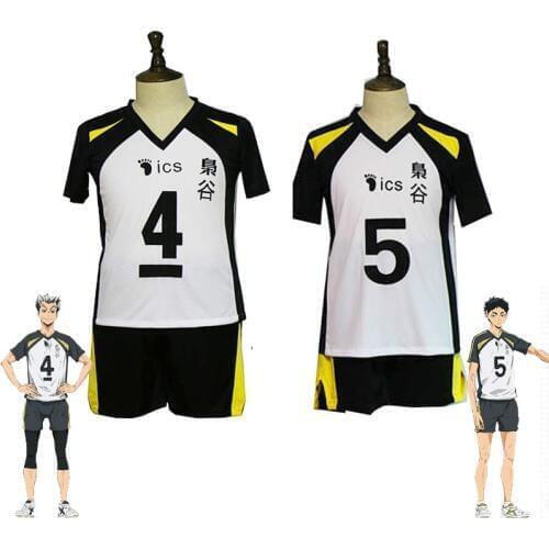 Fukurodani Uniform akaashi keiji Koutarou Volleyball Team haikyuu Volleyball Jersey Sports Wear Cosplay Costume Custom Any Size