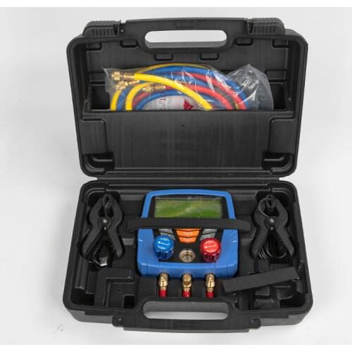 HS-350A HONGSEN hvac ac refrigerant Multifunctional digital manifold gauge set used for 62 refrigerants