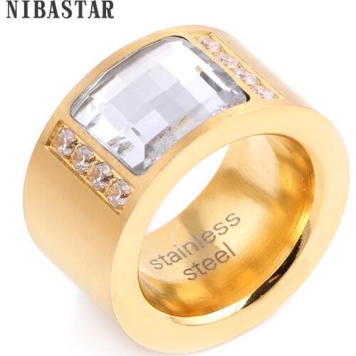 TOP Quality 316L Titanium Steel Ring Love Cubic Zirconia Wedding RingFashion Jewelry Rings For Women